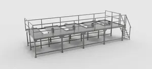 Plataforma para 4 Descarozadoras
