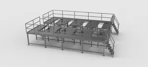 Plataforma para 8 Descarozadoras