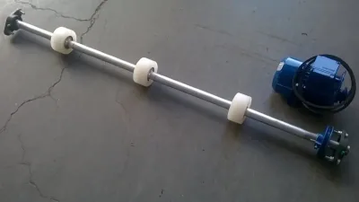 CONJUNTO EJE VIBRADOR / MOTOR / POLEAS p/Cal Ajos A900